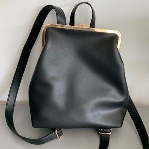 NWOT A New Day Target faux black leather backpack